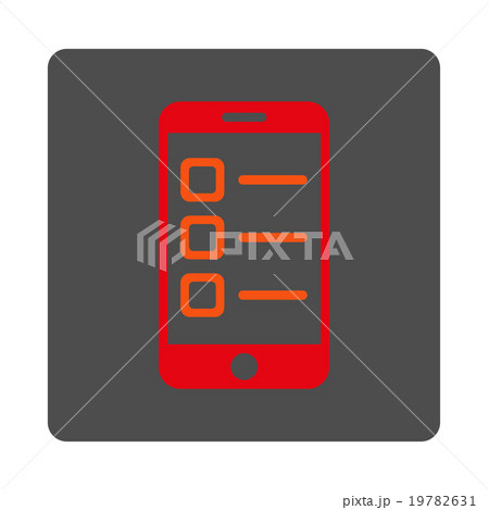Mobile List Rounded Square Button Mobile List Rounded Square Button 19782631