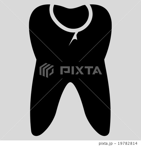 Tooth Caries Flat Icon 19782814
