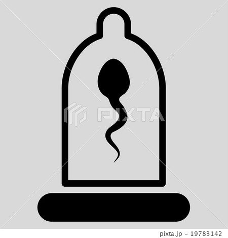 Sperm In Condom Flat Icon Sperm In Condom Flat Icon 19783142