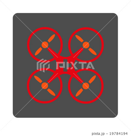 Medical Drone Flat Button 19784194