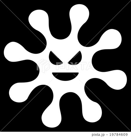Evil Bacteria Flat Icon Evil Bacteria Flat Icon 19784609