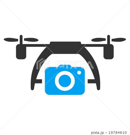 Photo Drone Flat Icon Photo Drone Flat Icon 19784610