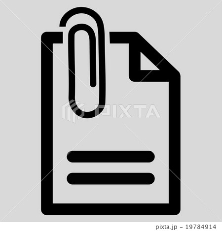 Attach Document Flat Icon 19784914