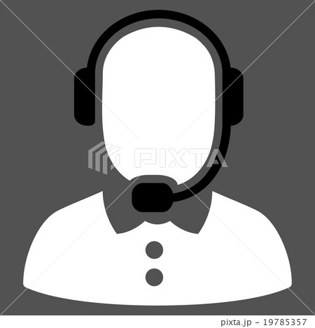 Call Center Operator Flat Icon Call Center Operator Flat Icon 19785357