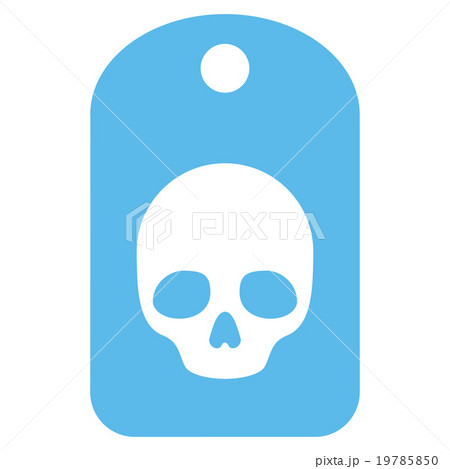Skull Label Icon Skull Label Icon 19785850
