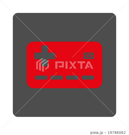 Medical Insurance Card Flat Button Medical Insurance Card Flat Button 19786062