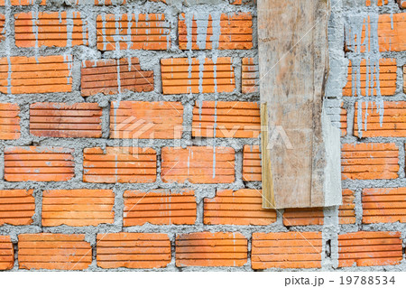 closeup orange horizontal textured brick closeup orange horizontal textured brick 19788534