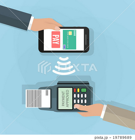 Nfc payment flat design style 19789689
