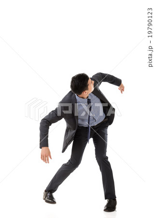 Struggle pose of Asian business man Struggle pose of Asian business man 19790123