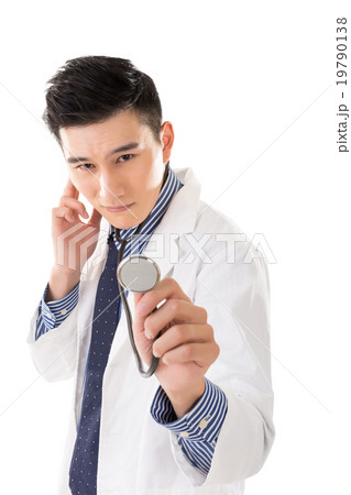Asian doctor with gesture Asian doctor with gesture 19790138