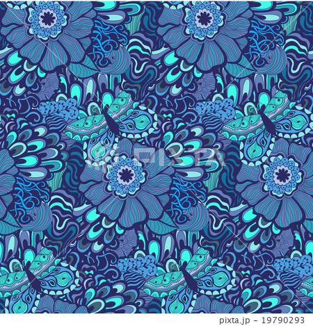 Colorful vivid vector seamless abstract hand-drawn Colorful vivid vector seamless abstract hand-drawn 19790293