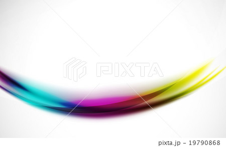 Colorful wave line, abstract background with light 19790868