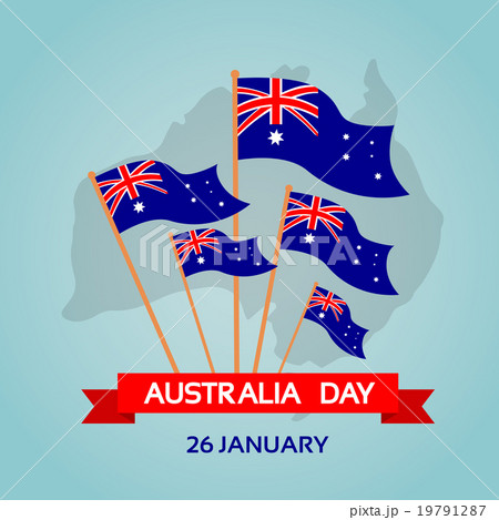 Australia Day National Flag Flat Australia Day National Flag Flat 19791287