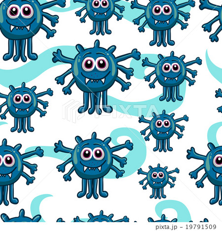 Seamless pattern with cute monster-4 Seamless pattern with cute monster-4 19791509