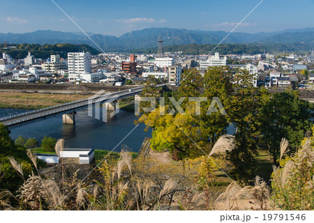 人吉城からの人吉市街地 19791546