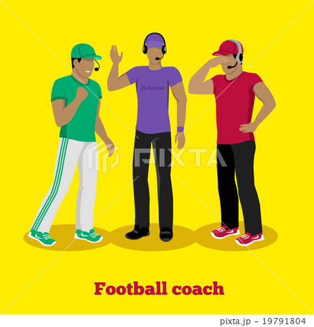 Football Coach Concept Flat Design 19791804