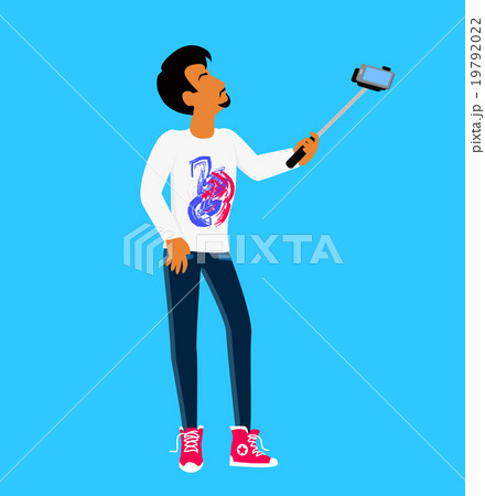 Selfie on Smartphone Using Monopod 19792022