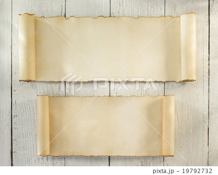parchment scroll on wood parchment scroll on wood 19792732