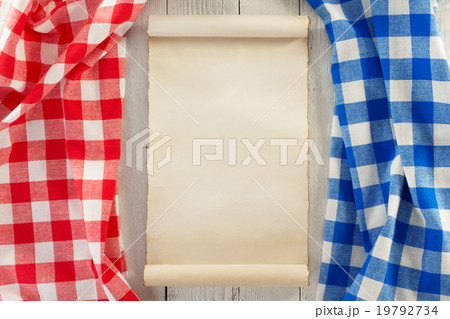 cloth napkin on wood 19792734