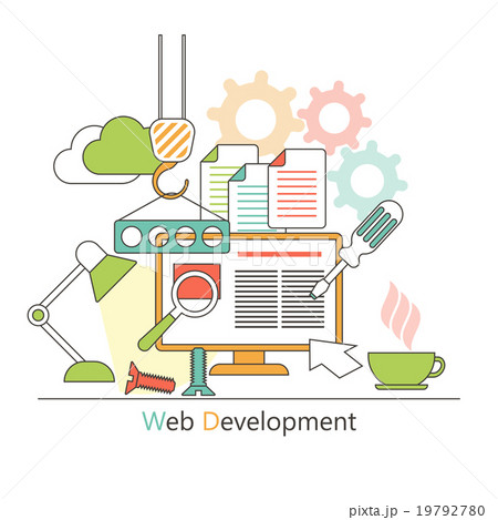 Web design concept. Flat style. Icons for web 19792780