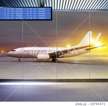 cancelled flight at bad weather 19793471