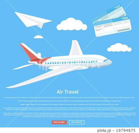 Air travel concept flying plane Air travel concept flying plane 19794875