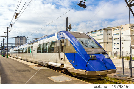 Regional express train at Tours station - France 19798460