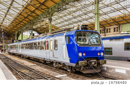 Regional express train at Tours station - France 19798480