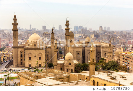 View of the Mosques of Sultan Hassan and Al-Rifai 19798780