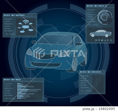 自動車のメンテナンス画面　インターフェース 19802095