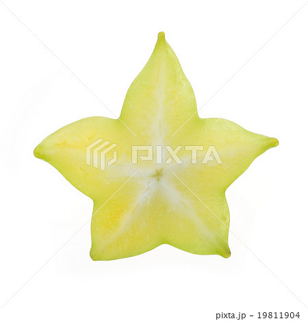 carambola, star fruit isolated on white background 19811904