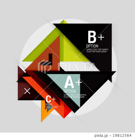 Paper style abstract geometric shapes with Paper style abstract geometric shapes with 19812564