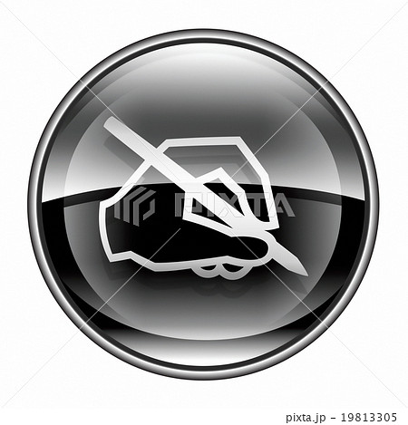 email icon black, isolated on white background. email icon black, isolated on white background. 19813305
