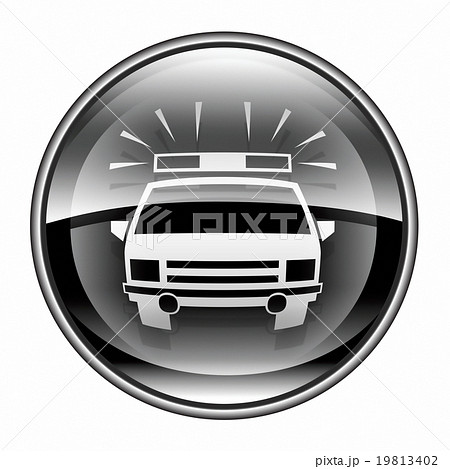 police icon black, isolated on white background. police icon black, isolated on white background. 19813402