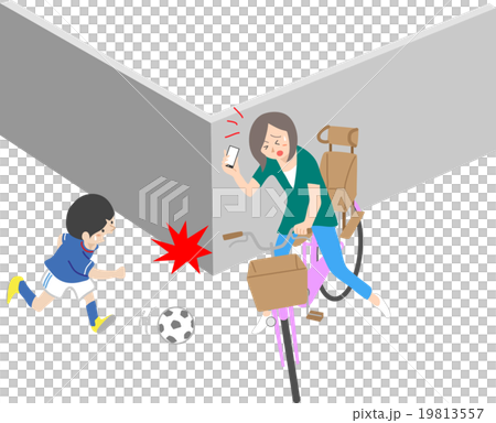 自転車の危険運転 自転車の危険運転 19813557