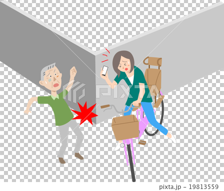 自転車の危険運転 19813559