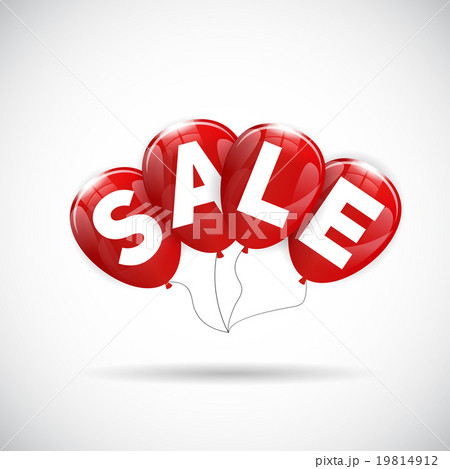 Glossy Balloons Sale Concept of Discount. Vector Glossy Balloons Sale Concept of Discount. Vector 19814912