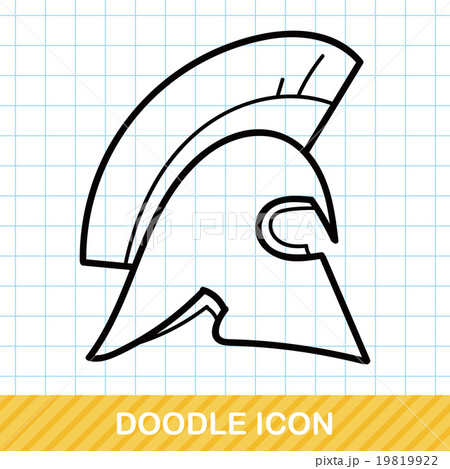 Knight hat doodle 19819922