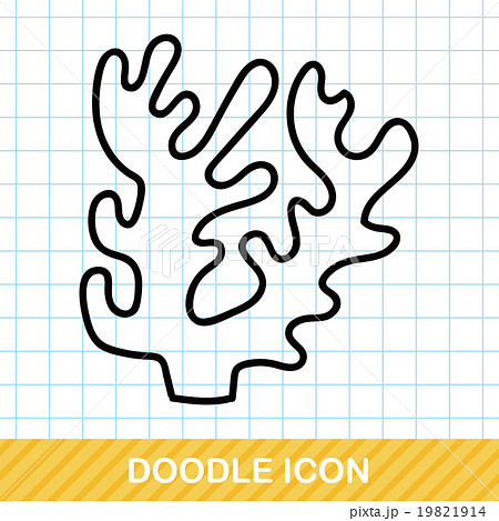 sea animal coral doodle 19821914