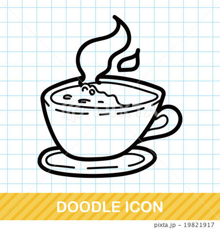 hot coffee color doodleのイラスト素材 [19821917] - PIXTA