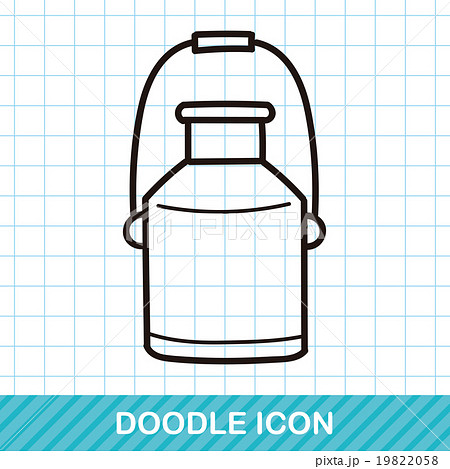 milk bucket doodle 19822058
