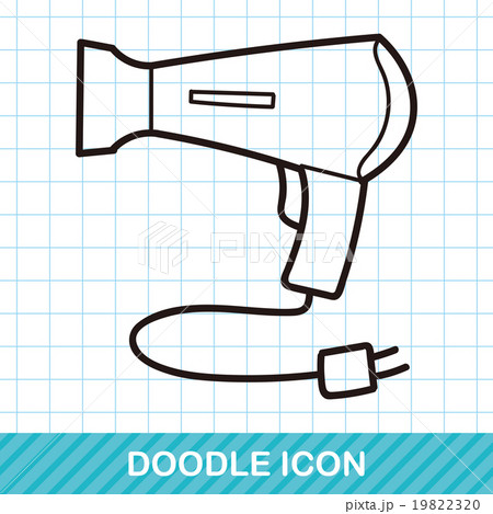 Hair dryer doodle 19822320