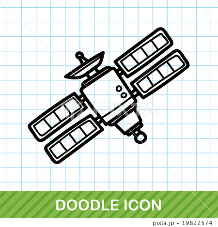 satellite doodle satellite doodle 19822574