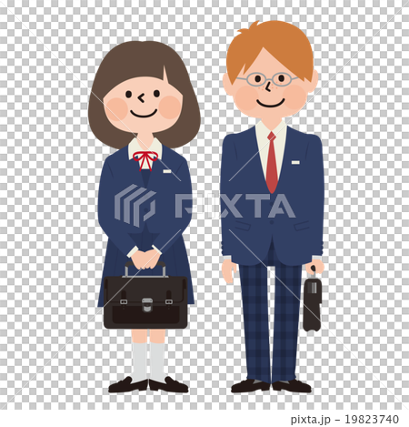 男女學生_深藍色西裝外套 男女學生_深藍色西裝外套 19823740