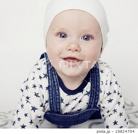 little cute baby toddler on carpet isolated close little cute baby toddler on carpet isolated close 19824704