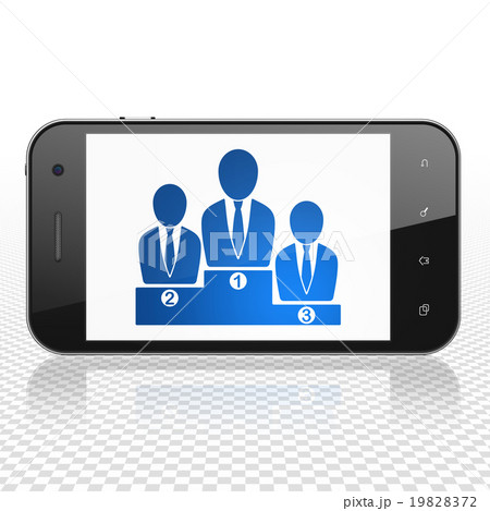 Marketing concept: Smartphone with Business Team Marketing concept: Smartphone with Business Team 19828372