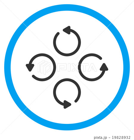 Rotation Flat Icon Rotation Flat Icon 19828932