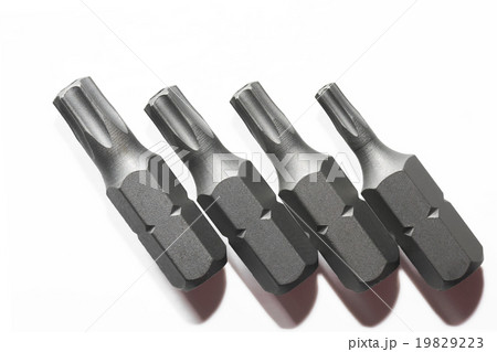 screwdriver bits isolated on white 19829223