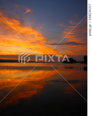 Sunset on the lake 19829357