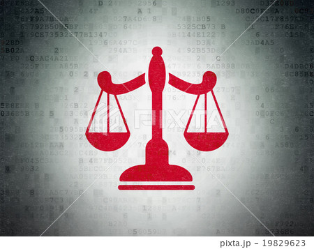 Law concept: Scales on Digital Paper background Law concept: Scales on Digital Paper background 19829623